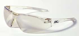 Glasses - Clear Frame w/ White Tips - Indoor/Outdoor Lens