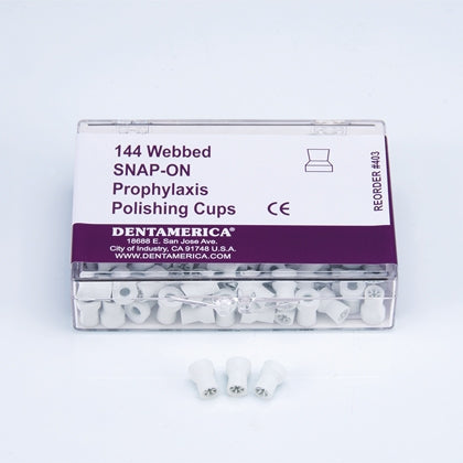 Disposable Prophylaxis Polishing CUPS - Assorted Types - 144 Per Box
