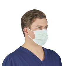 SURGICAL & PROCEDURE MASKS KIM 28797 Procedure Mask, Fog-Free, Earloop, Orange, 40/bx, 10 bx/cs