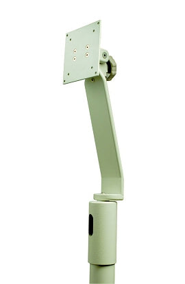 Monitor Support Post Top Mount - White