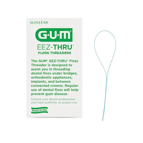 GUM Eez-Thru Floss Threaders - 100x5/Bx