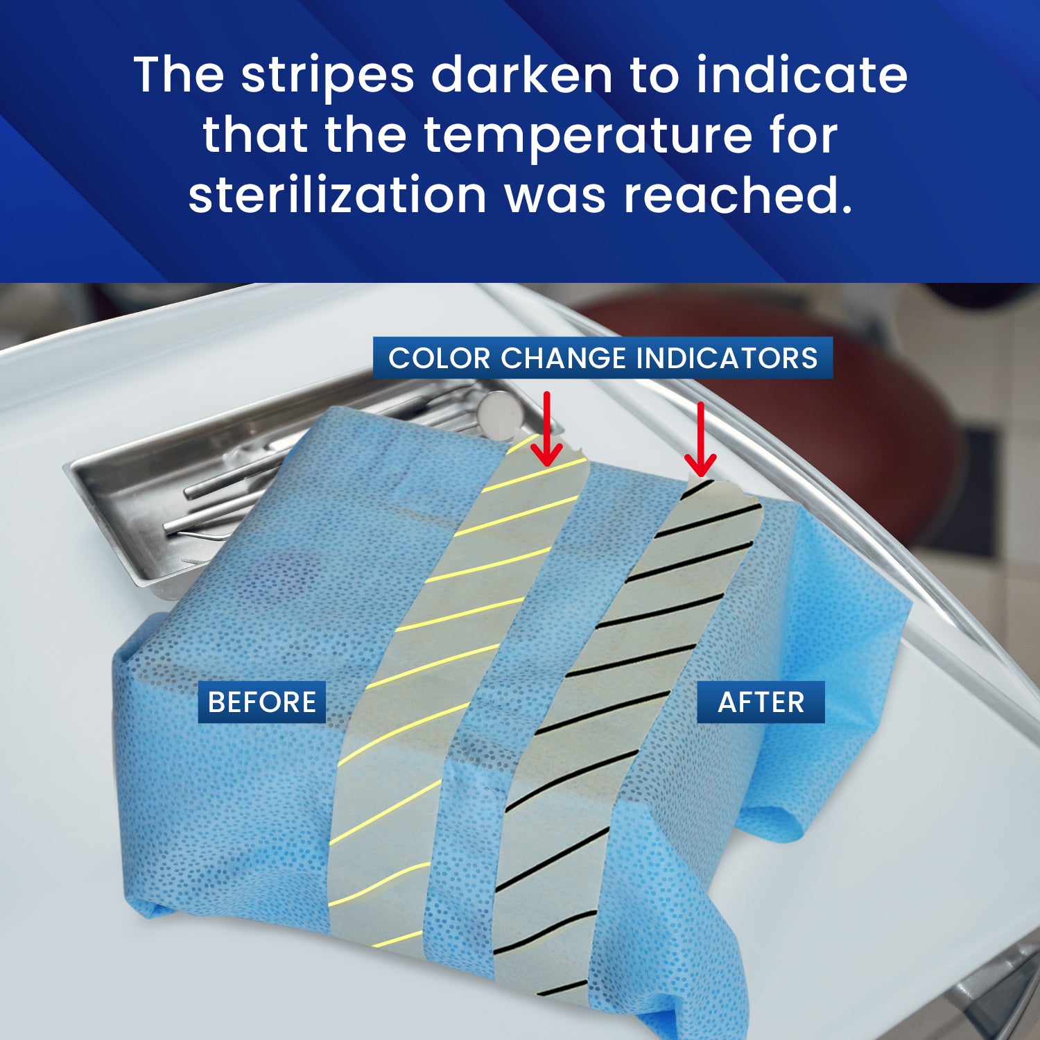 Autoclave Tape, Sterilization Indicator Tape - 60 Yard Roll