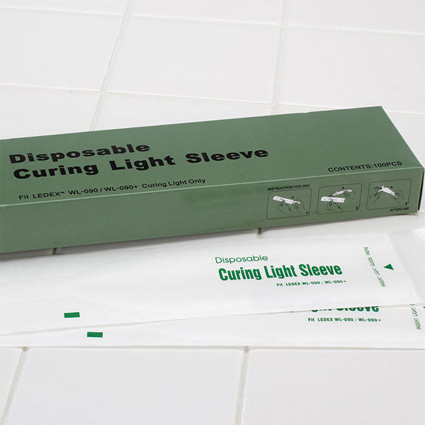 Curing Light Sleeves Large For Entire Light 100/pk. for WL-090+  10 x 2.8 x 1.2 in. - Dentmate