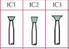 Dura-Green Stone - Shape IC1-3 - 12/Pcs or 72/Pcs