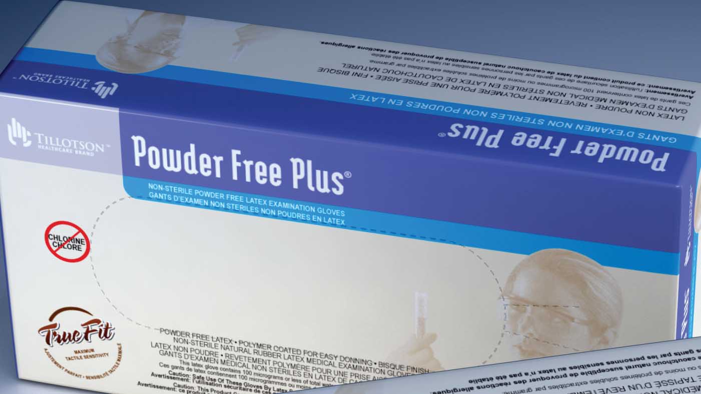 Powder Free Plus - Latex Exam Gloves