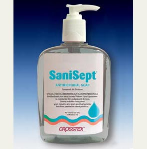 SaniSept Antimicrobial Liquid Soap, Hand Cleanser - 18oz Case/16
