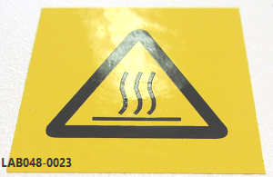 Label, Warning Hot Surface