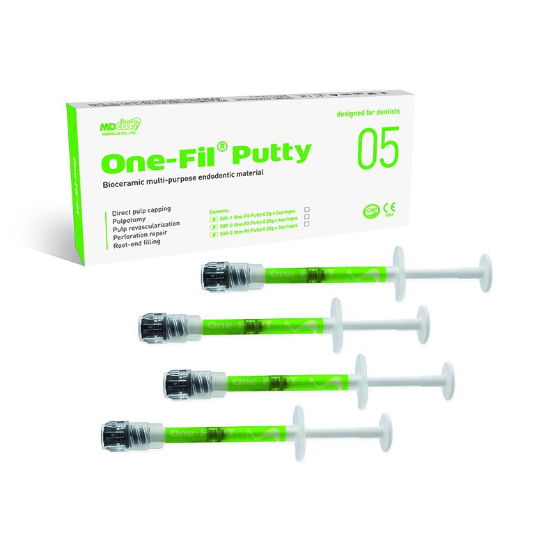 MEDICLUS One Fil Putty Bioceramic Root Canal Filling In Syringe 4x25g