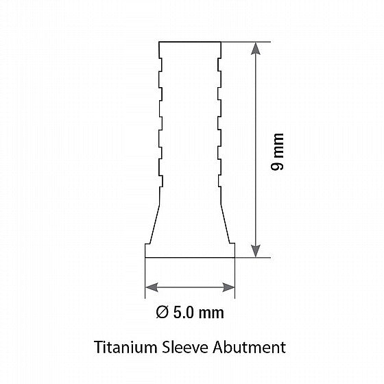 Titanium Sleeve Abutment MUA M1.7