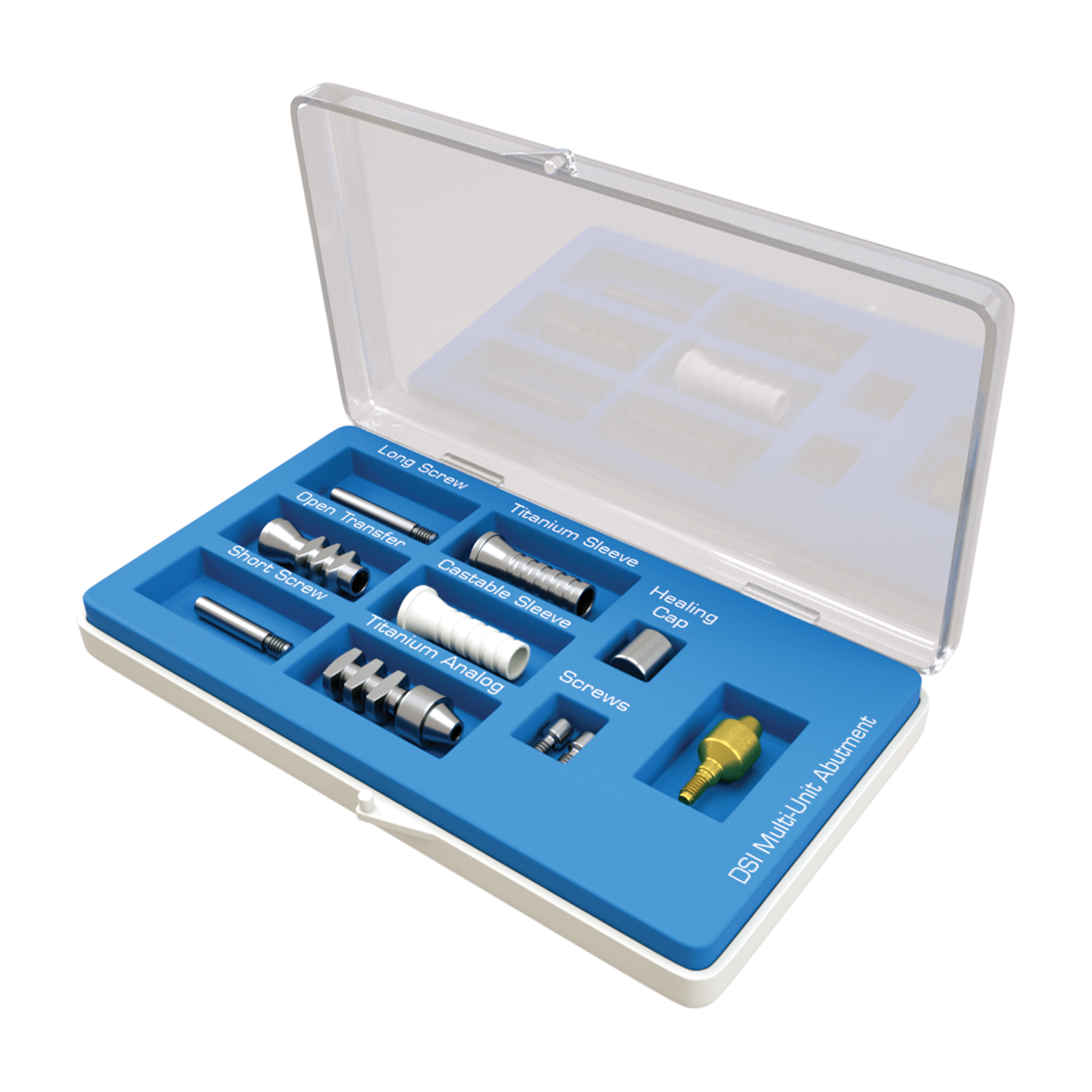 Straight Multi Unit Abutment Next-Gen(M1.7) 5.0mm Full Set - Internal Hex Ø2.42mm