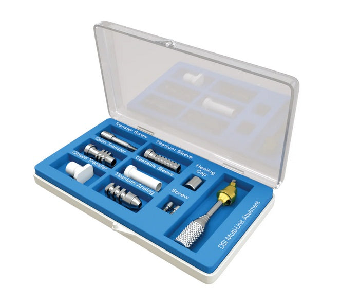 Premium Angulated Multi Unit Abutment (M1.6) 5.0mm Full Set, 45° - Internal Hex Ø2.42mm