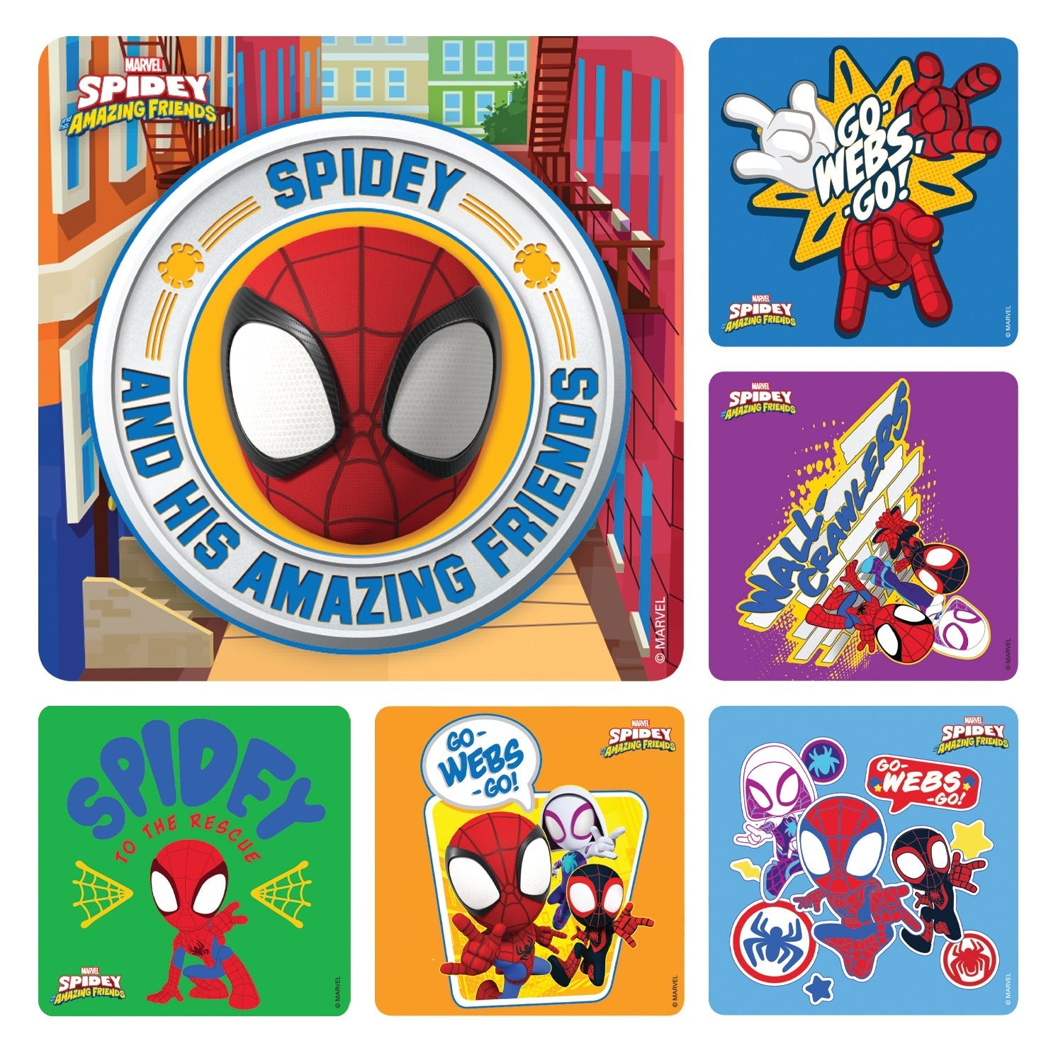 Stickers - Spidey & His Amazing Friends (100pk)