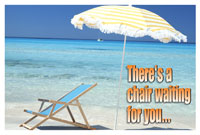 Recall Card - Beach Chair Laser 4-Up (200)