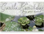 Recall Card - Gentle Reminder Postcard 4-Up (200)