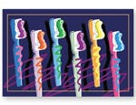 Recall Card - Toothbrushes 4-Up (200)