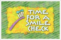 Recall Card - Smile Check Laser 4-Up (200)