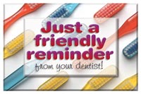 Recall Card - From Dentist Centr Laser 4-Up (200)