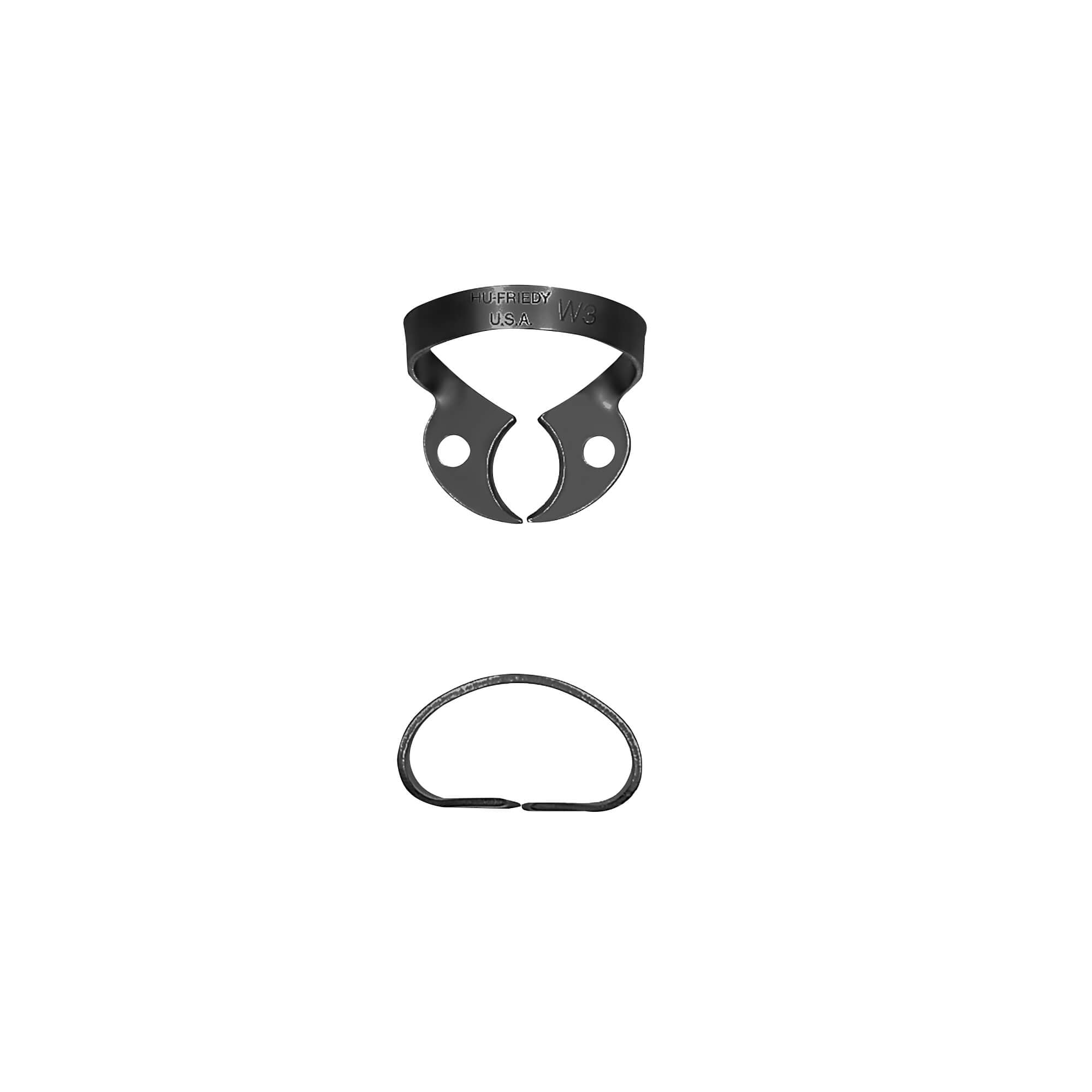 Clamp - #W3 Rubber Dam, Black Line