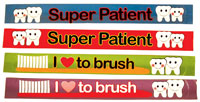 Bracelets - Childrens Tooth Slap Assorted (48)