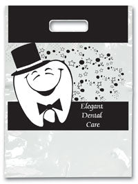 Bags - 2 Color Elegant Dental Small 7.5x9 (100)