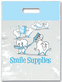 Bags - 2 Color Tooth Supplies Small 7.5x9 (100)