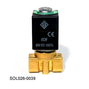Valve, Solenoid, 2/2 Way Elara 1/4"Bsp X 4.5,N.C 8W/24Vac Ode