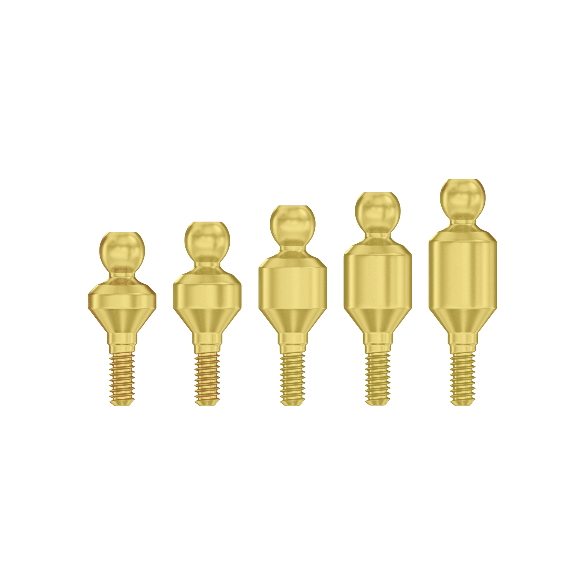 Straight Ball Attachment Basic Set Narrow Ø2.00mm