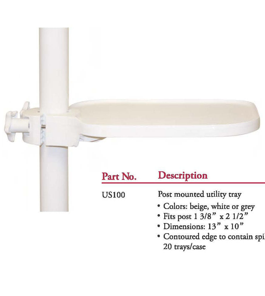 Post Mounted Utility Tray