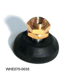 Leg, Adjustable, Rear, 124020D, Haman