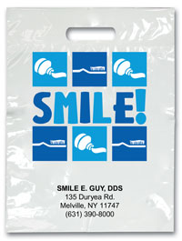 Bags - 2 Color Smile! Imprint 9x13 (500)
