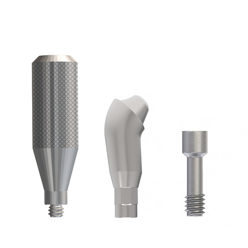 Angulated Multi-Unit Abutment Compatible with MegaGen® NC (C2.8)/RC (C3.5) - Includes Screw and Carrier