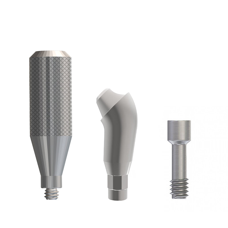 Angulated Multi-Unit Abutment Compatible with MegaGen® NC (C2.8)/RC (C3.5) - Includes Screw and Carrier