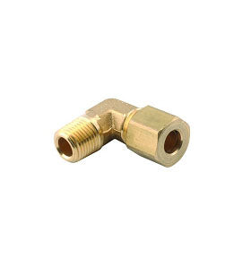 DCI #0846 - 1/4" X 1/4" Tube To Pipe Elbow Compression