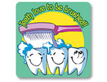 Stickers - What Teeth Love 2.5x2.5  (100pk)