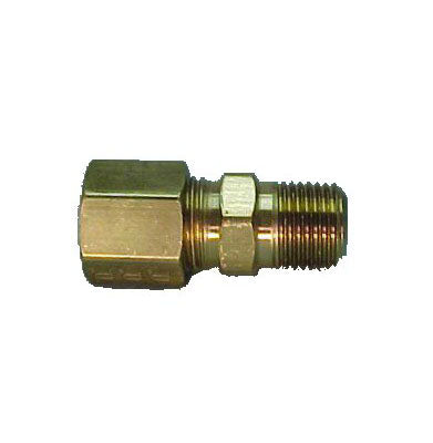 DCI #0826 - 3/8" Tube X 1/2" Mpt Tube To Pipe Male Connector Compression