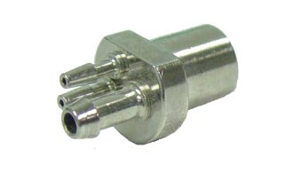 DCI #0121 -3-Hole Connector and Nut - Metal Connector only
