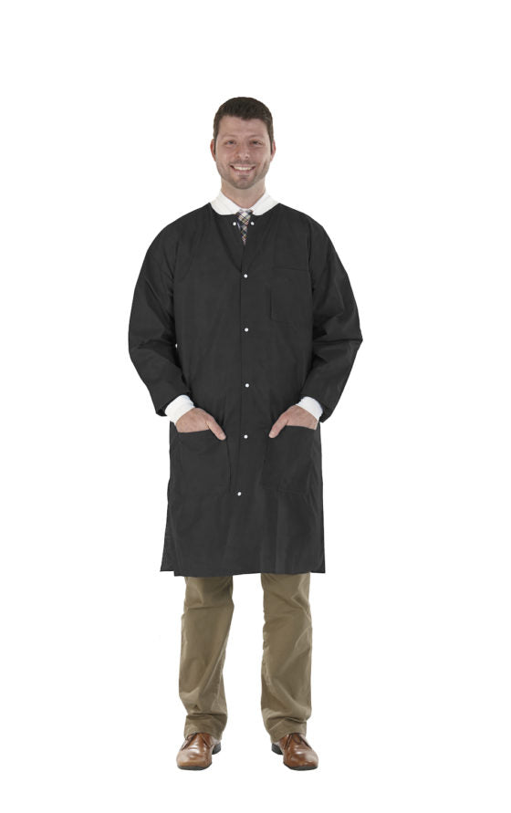 High Performance lab coats, Jet Black, X-Large, 12/bg