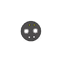 DCI #4738 - Gasket - Black 6 Hole for 8773 Lamp Module