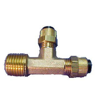 Dci #0040 - 1/4" X 1/4" Poly Male Run Tee X Mpt