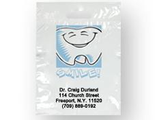 Bags - 2 Color Tooth Smile Imprint 9x13 (500)