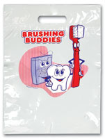 Bags - 2 Color Brushing Buddies Small 7.5x9 (100)