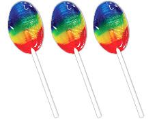 Sweets - Lollipop Sugar Rainbow 2.5Lb Assorted Flv (170)
