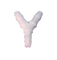 Dci #0087 - 1/8" Plastic Barb "Y" (Pkg 10)