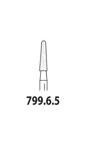 Two Striper Diamond - Round End Taper  5/PK -  799.6.5