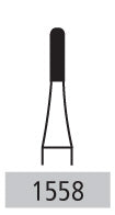 Carbide Burs - # 1558 Round End Cross Cut Fissure