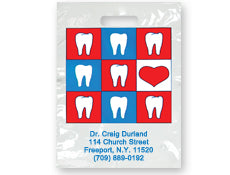 Bags - 2 Color Hearts & Teeth Imprint 9x13 (500)