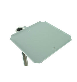DCI #8393 - Utility Shelf 2'' Post Mount White W/O Radius Edge