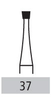 Carbide Burs - # 37 Inverted Cone