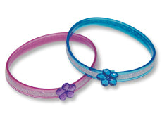 Bracelets - Childrens Flower Glit Assorted (24)