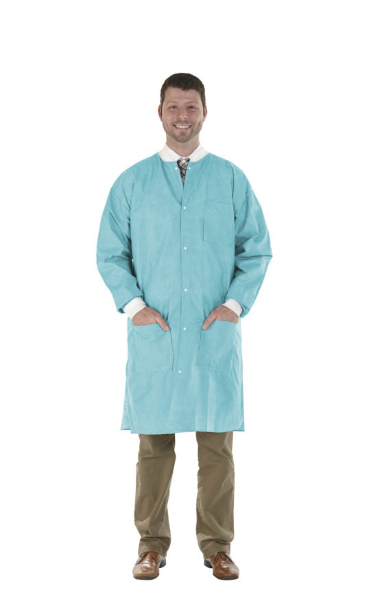High Performance lab coats, Tropical Teal, Large, 12/bg